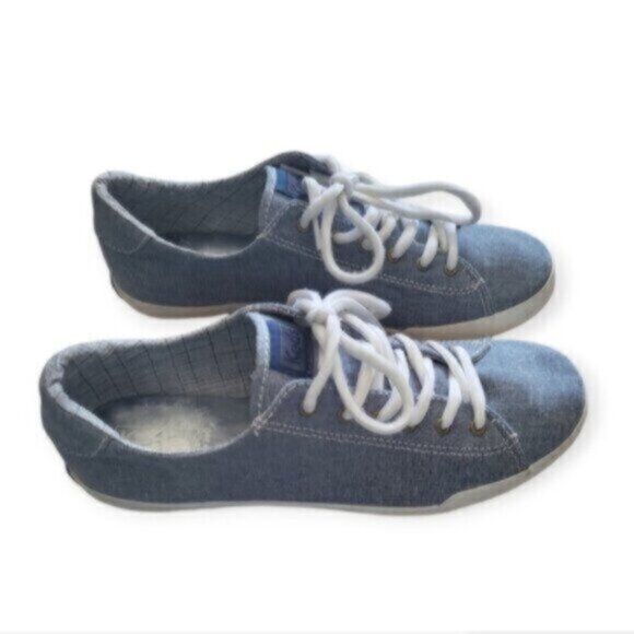 Keds Kickstart Denim Blue Canvas Sneakers Size 9 - Picture 1 of 10